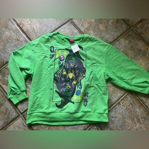 QOS Halloween witch card sweatshirt